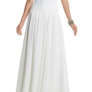 White House black market Ecru maxi skirt